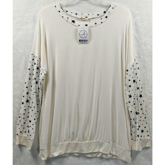 Blumin Apparel by CC Bella Boutique 2XL Lounge Pajama Jogger Set Stars NWT - Picture 7 of 8